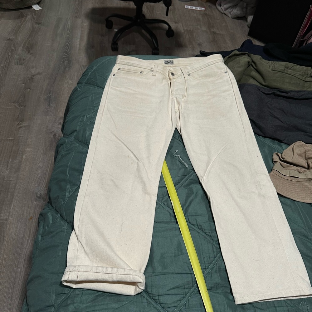 Naked and famous weird guy unbleached selvedge denim